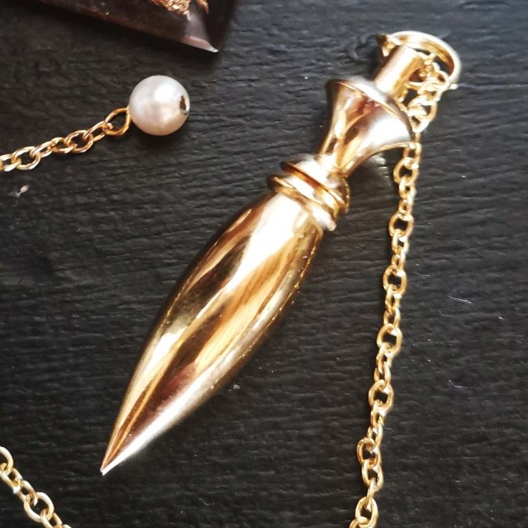 pendule divinatoire métal pour radiesthésie