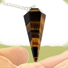 pendule divinatoire œil de tigre pour stabilité